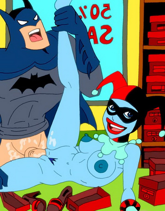 Бэтмен кончает во время секса с Харли Квин  
