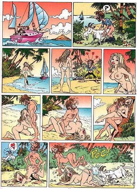 ревность. комикс про секс с козой на необитаемом острове
