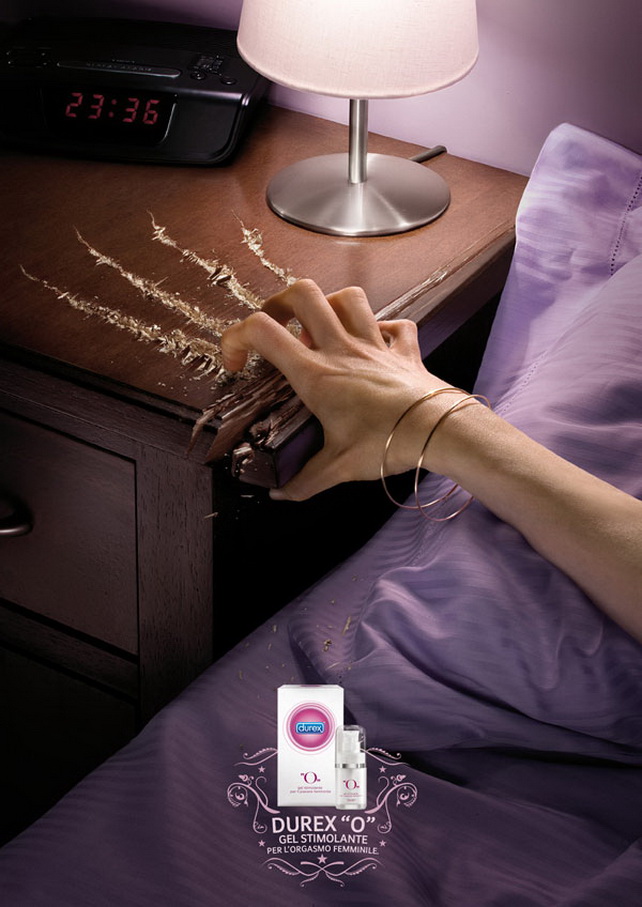 фото креативной рекламы реклама возбуждающего геля для секса Durex